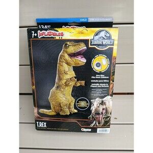 Disguise Jurassic World T-Rex Inflatable Child Halloween Costume NIB!